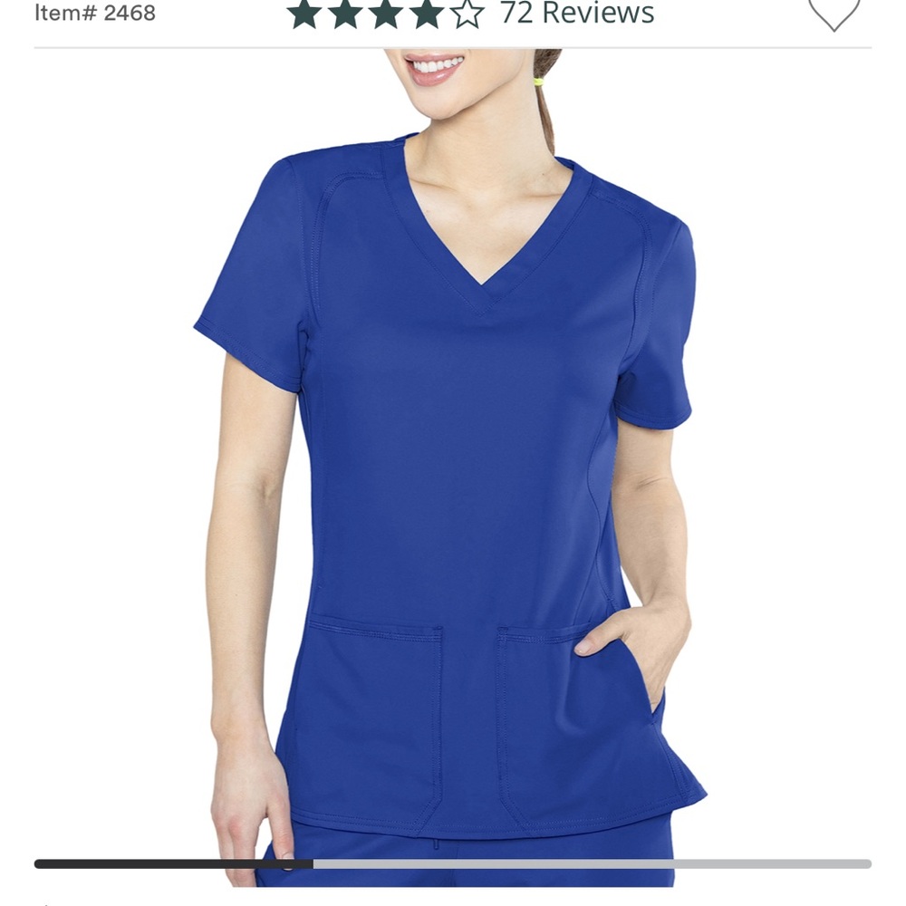 Med Couture Scrub Top in Galaxy Blue